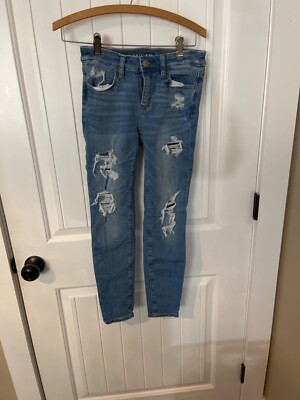 Juniors Size 00 Short American Eagle Next Level Stretch Jeggings