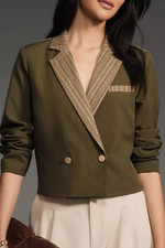 NWT DOLAN Cropped Blazer Jacket size Large