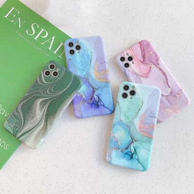 Marble Simulate Silicone Soft Case Cover For iPhone 13 12 11 Pro Max X  Plus