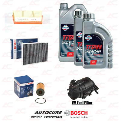 FOR RANGE ROVER EVOQUE 2.0 TD4 MK1 BOSCH SERVICE KIT + 7 LITRES OIL [2015-2019]