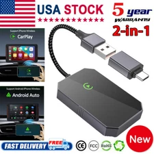 Carplay AI Box Wireless Carplay Android Auto Adapter Car Multimedia Video Gift