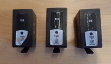 3 x Leere original HP Tintenpatronen, Toner, Schwarz 920 XL