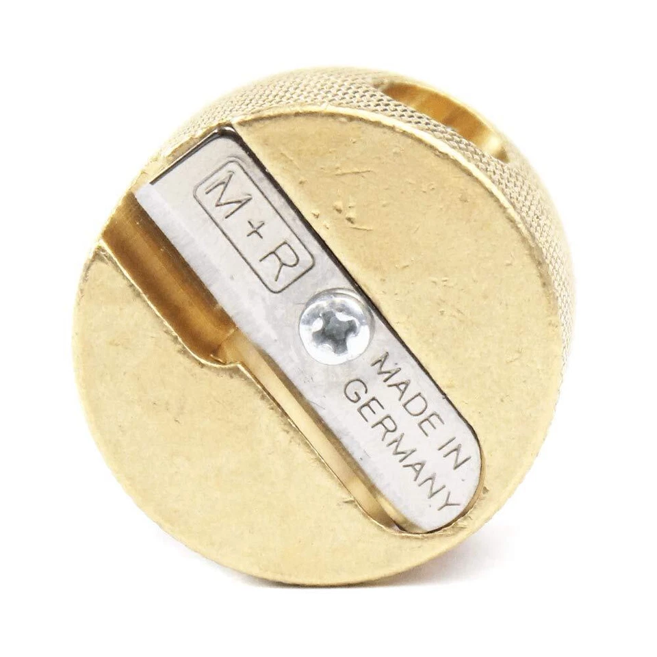 Aiguiseur rond en laiton massif double trou - Photo 2/2