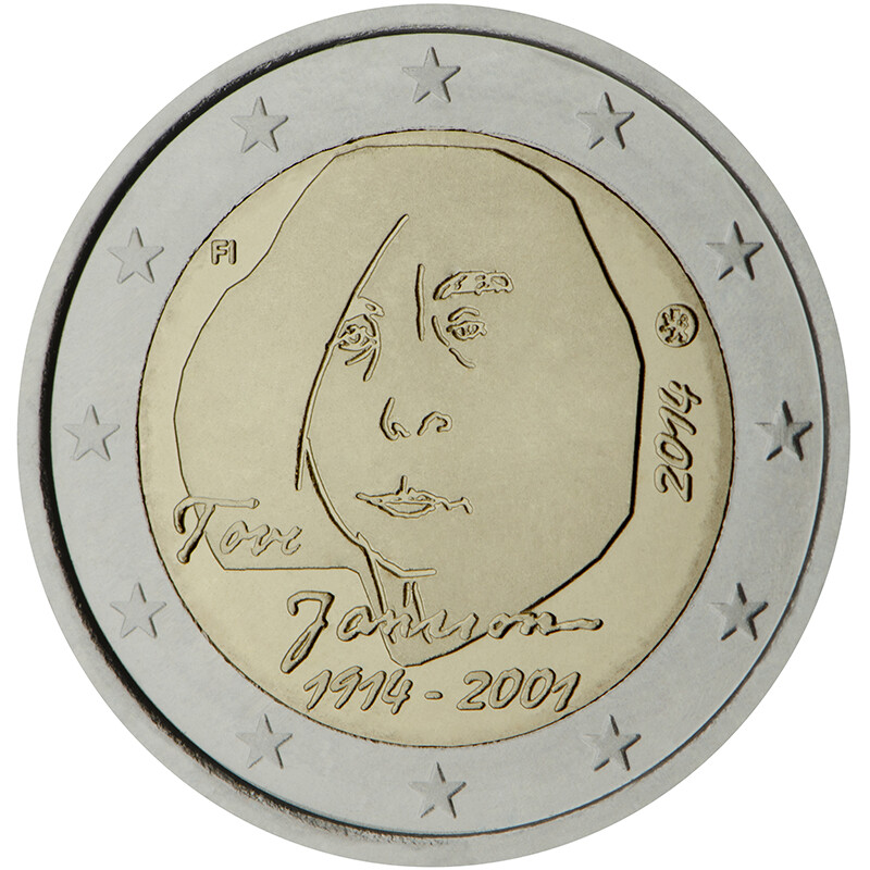 Finlande 2014 Euros Commémoratifs Centime De Tove Jansson