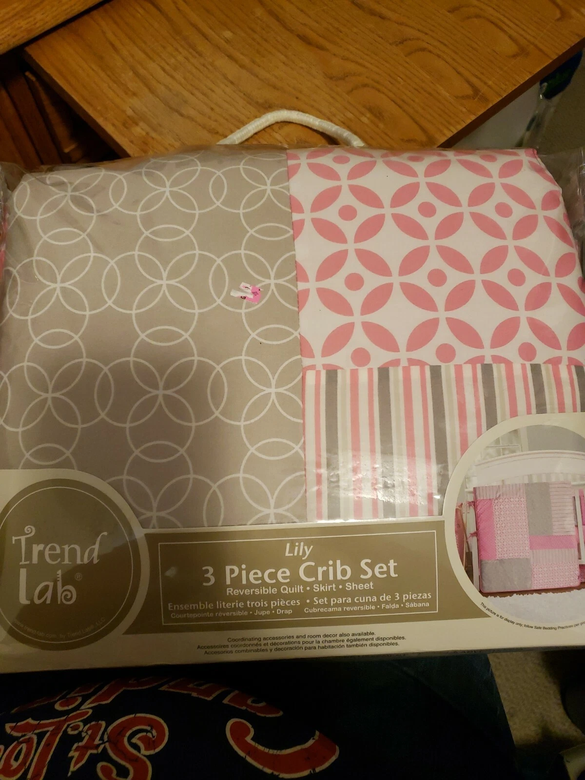 Trend Lab Lily 3 Piece Baby Girl Crib Bedding Set