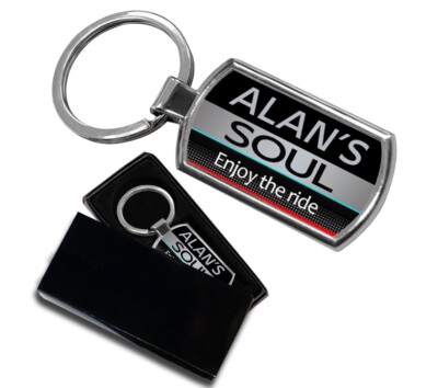 Personalised KIA SOUL car KEYRING BOXED ANY NAME Metal Key ring