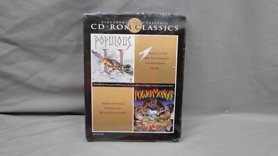 Populous 2 Power Monger CD ROM PC IBM MS DOS 5.0 Game 1994 Sealed