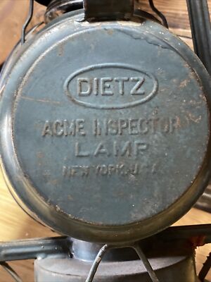 Vintage Dietz Acme Inspector Lamp New York Railroad Lantern