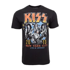 KISS  NEW YORK CITY LIVE IN CONCERT  T SHIRT OFFICIAL ITEM BLACK
