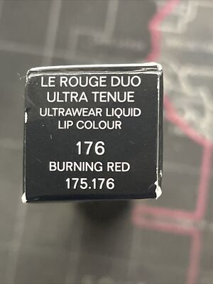 CHANEL Le Rouge Duo Ultra Tenue Full Size 176 Burning Red for sale
