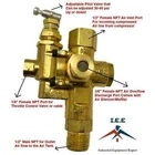 Air Compressor Pilot check valve unloader combination gas discharge 95-125 NG5