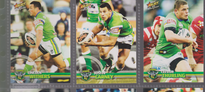 2009 NRL SELECT CHAMPIONS CANBERRA RAIDERS JERSEY FOIL + GEM +