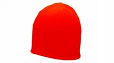 HI VIS ORANGE Winter FLEECE SKI Beanie Stocking Skull Cap Hat High Visibility