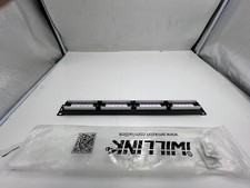 Iwillink Rackmount or Wall Mount Patch Panel Cat6 RJ45 Patch Panel Black