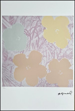 ANDY WARHOL * FLOWERS * 57x38 cm * signed lithograph * art print * limited # xx/100