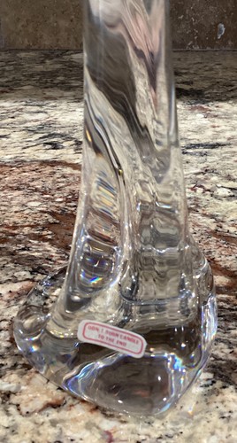 ONE(1) RARE CRYSTAL TIFFANY & CO. ELSA PERETTI BONE SERIES CANDLE HOLDER 9 3/4”T - Picture 4 of 12