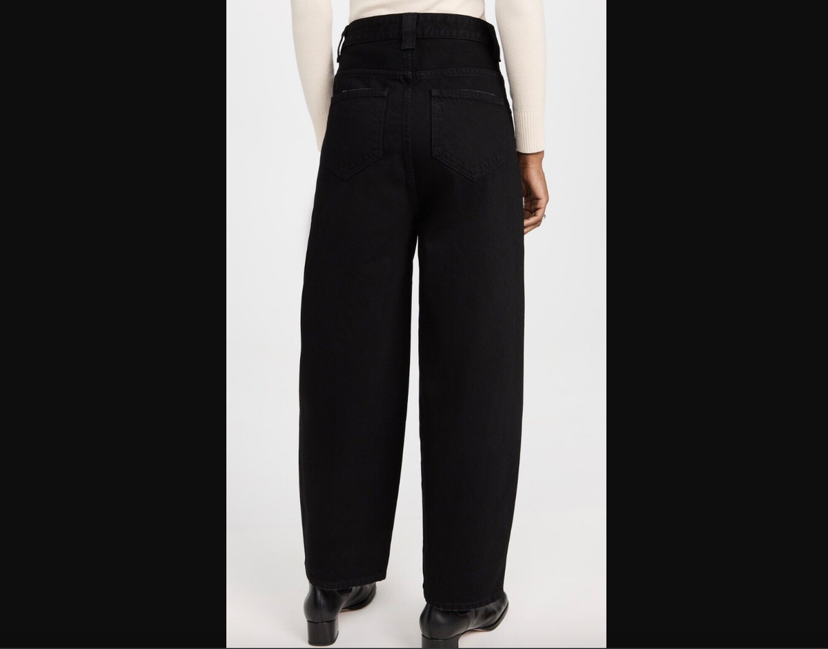 Khaite Preen Denim High Rise Wide Leg Denim Pants in Wilcox 30 | eBay