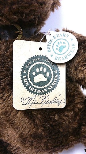 Plush Toy by BOYDS BEARS & FRIENDS... the Artisan Series Mc KINLEY - Picture 7 of 12