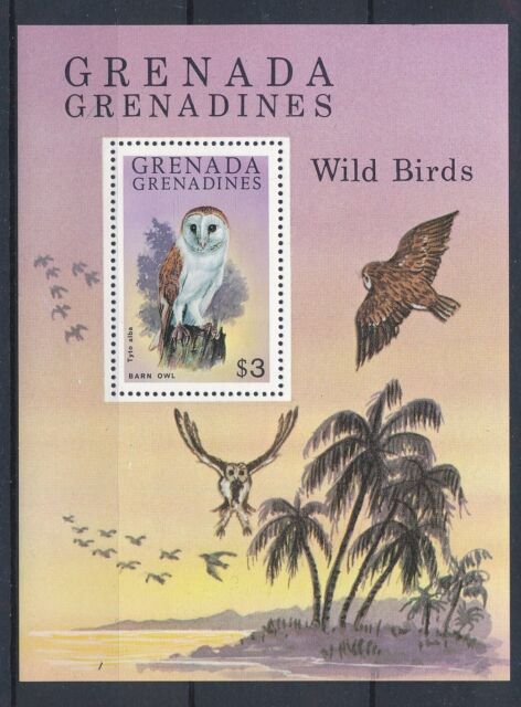 [PRO547] Grenada 1980 Owls good sheet very fine MNH ZV7718