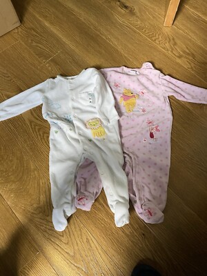 dunnes stores Sleepsuits X Pink One Winnie The Pooh 3/6