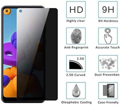 Tempered Glass Walmart Galaxy A21 Phone Case Anti-Spy Privacy