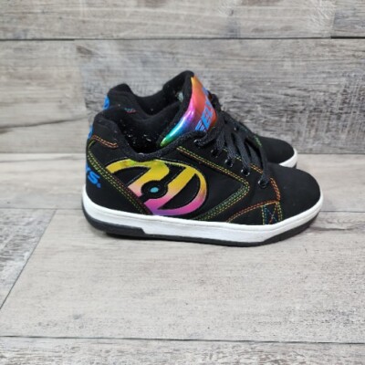 Heelys Propel 2.0 Skate Shoe Wheeled Heel Women 5.0 Youth 4.0 Black Pink 770844