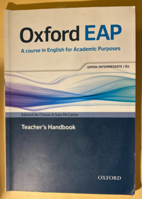 Oxford EAP: Upper-Intermediate/B2: Teacher's Book, DVD - Sam McCarter