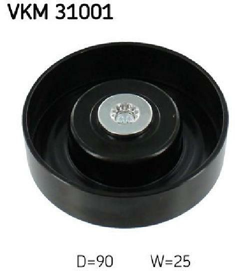 Rullo cinghia trapezoidale VKM 31001 SKF per AUDI SEAT - Immagine 2