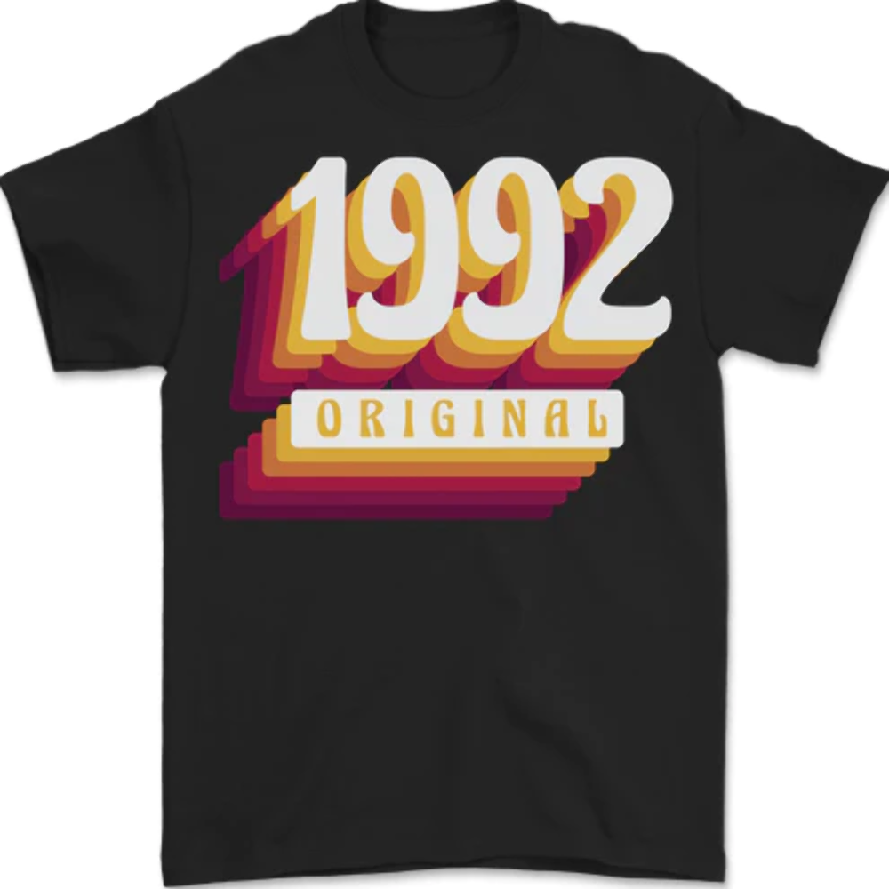 Retro 31st Birthday Original 1992 Mens T-Shirt 100% Cotton