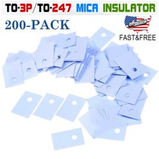 200 Pcs TO-3P TO-247 Insulation Pad Sheet Mica Insulator Pads-thermal Insulation