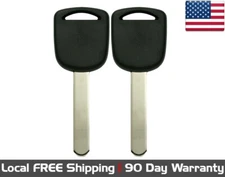 2x New Replacement Transponder Key for Select Honda Vehicles MEGAMOS 13 F Chip
