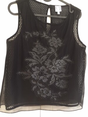 Cavalli jeans black  blouse size IT 42  Price includes new U.S. tariffs 