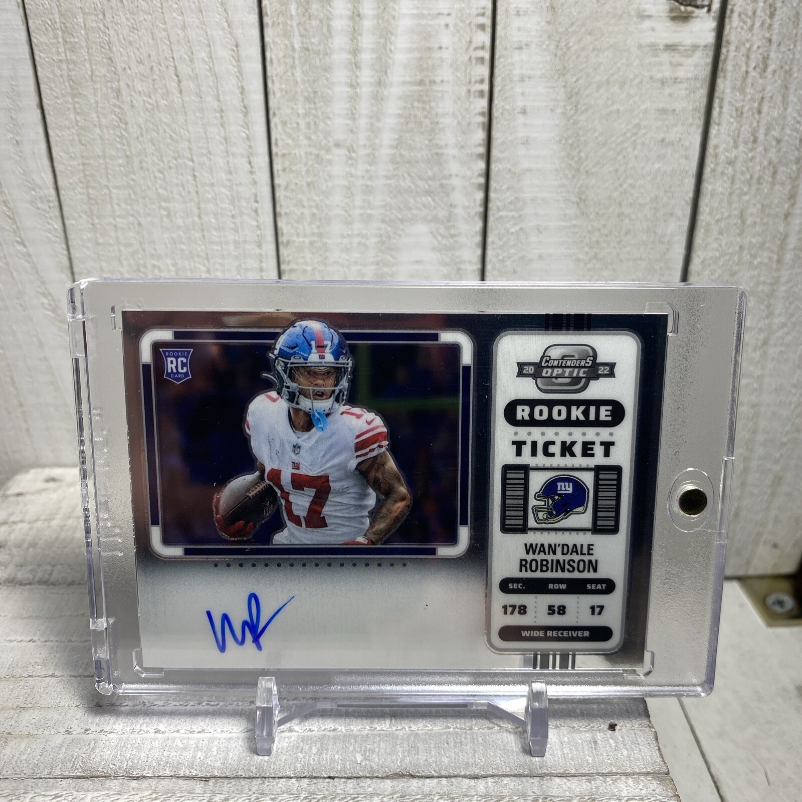 2022 Panini Contenders Optic Wan'Dale Robinson Silver RC Ticket Variation Auto