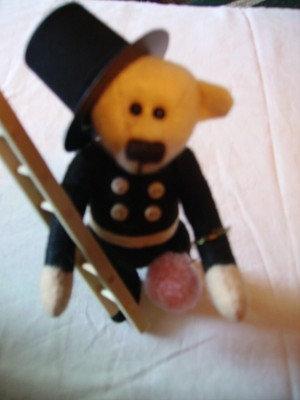 Ein kleiner Schornsteinfeger Handarbeit,Künstlerbär,Ooak Teddy