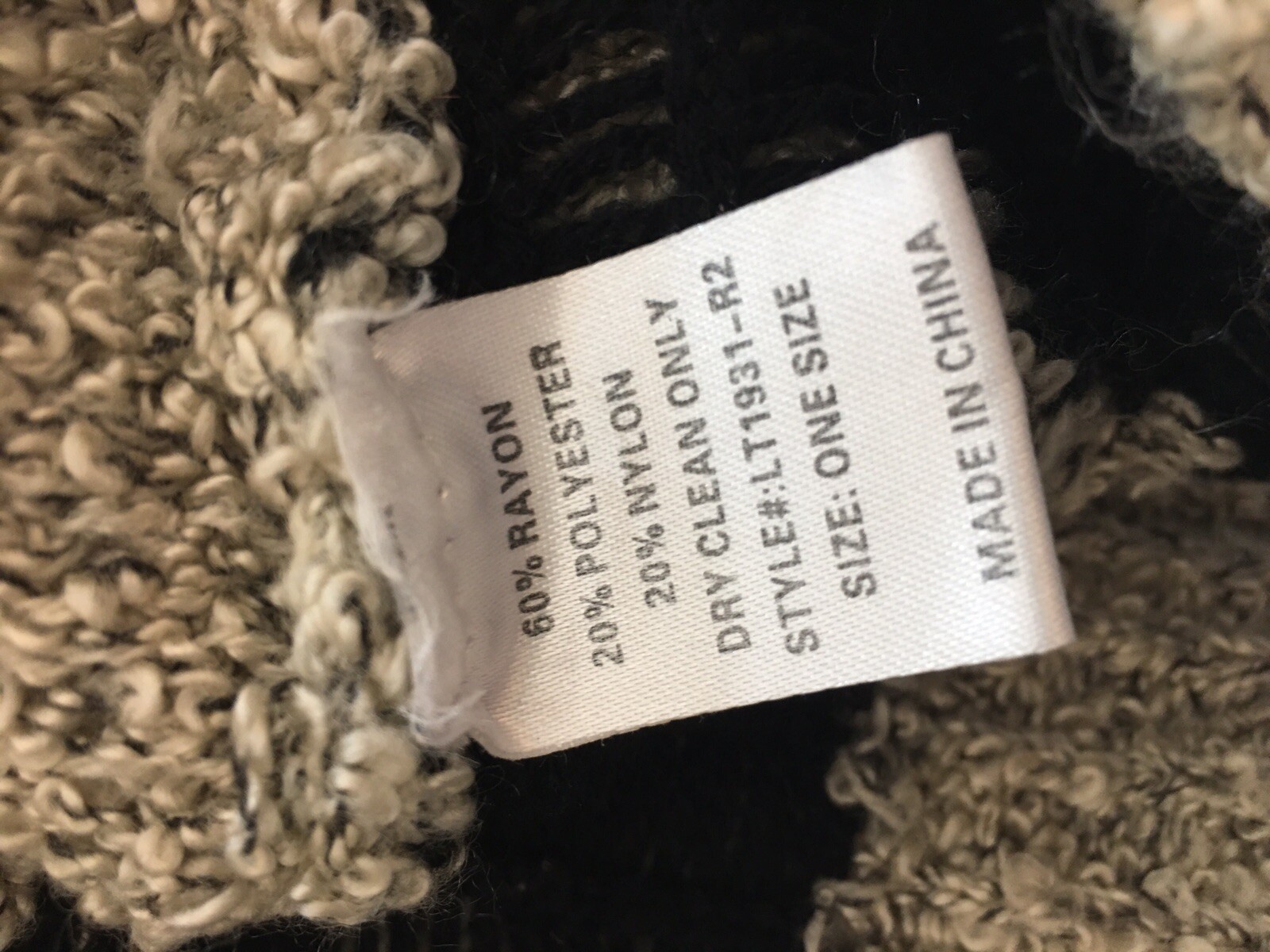 M. Frederic Black Skull Crossbones Pattern Knit C… - image 7