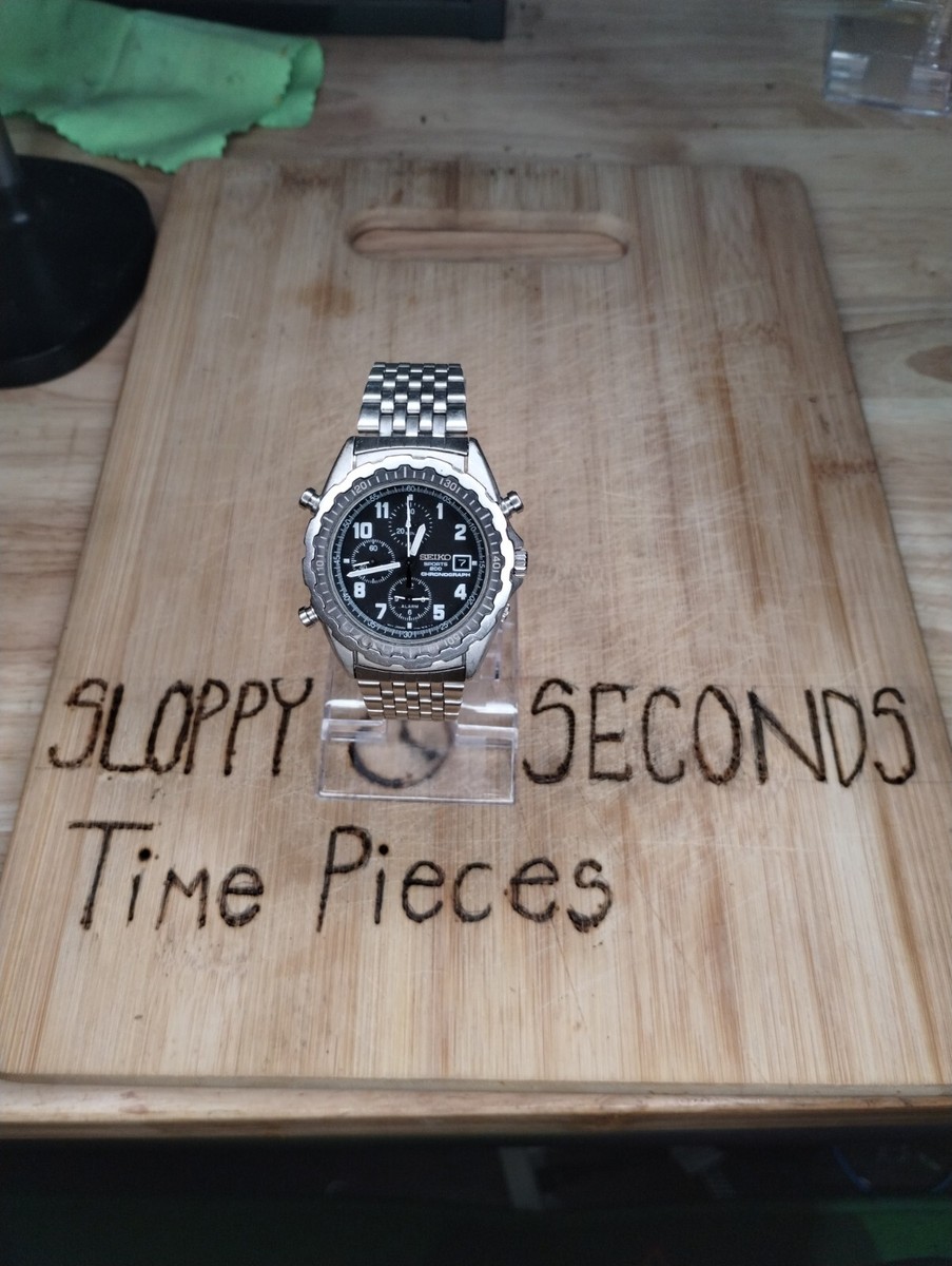 Seiko 7T32-7D19 Chronograph Alarm Quartz | eBay