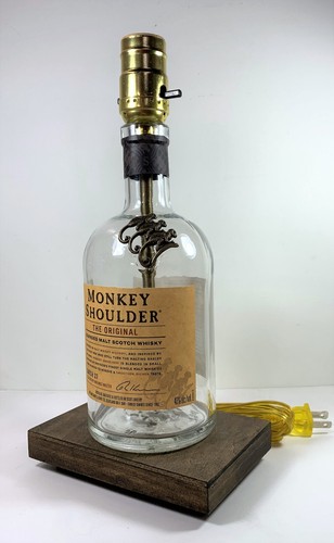 Monkey Shoulder Table Desk LAMP Bar Lounge Game Room Liquor Bottle Party Light - Picture 3 of 4