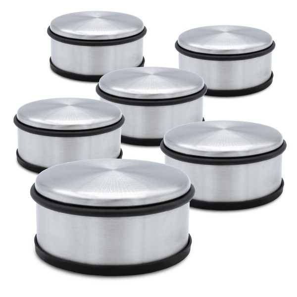 Design TüRstopper Aus Edelstahl - 6Er Set - TüRpuffer TüR Feststeller TüRhalter-image