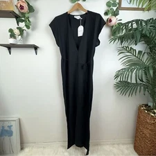 NWT Women Rumer Roam Kaftan Maxi Dress in Black Size Small