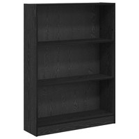 BüCherregal Schwarz Eichen-Optik 80X24X109 Cm Holzwerkstoff Standregal