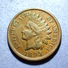 1893 Indian Cent  Ch. VF