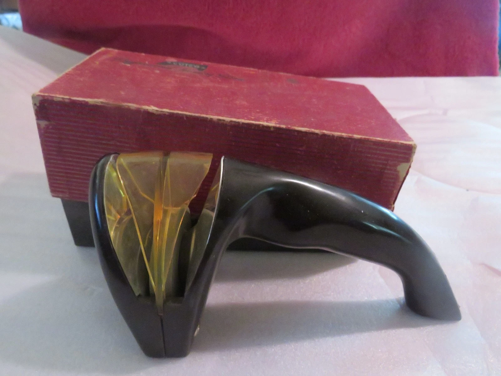 Vintage Cutco Professional Honing Stone Knife Sharpener- ORIGINAL BOX
