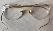 1/10 12k GF Gold Filled Eyeglasses Wire Frames Scrap VINTAGE GLASSES c