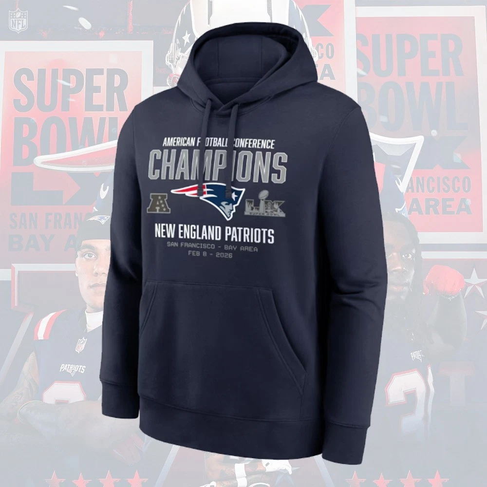 New England Patriots 2025 2026 AFC Champions Team Nation Gift For Fans