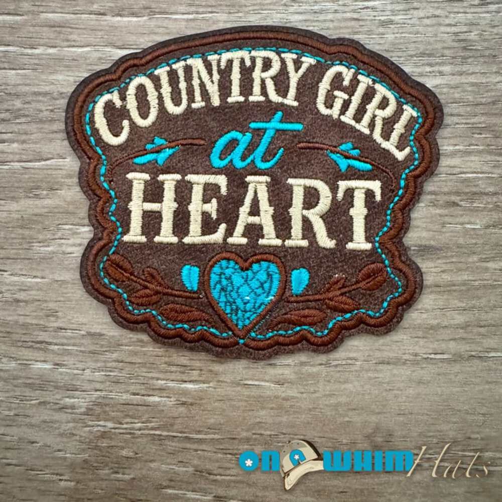 Heart of a Country Girl Iron-On Patch