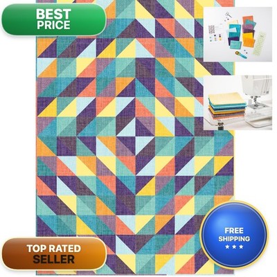 Connecting Threads Triangle Lap Throw Quilt Sewing Kit For Beginners 113674