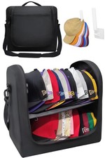 Large Hat Bag for Baseball Caps, Portable Hat Organizer Carrier for Travel, H...