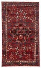 Traditional Vintage Hand-Knotted Area Rug 3'10" x 6'9" Oriental Wool Carpet