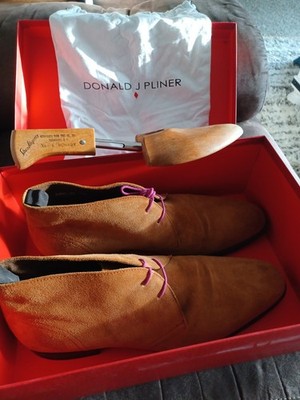 Donald J Pliner Siro-02 Saddle Suede Mens Chukka Boots Dress Shoes Size 12