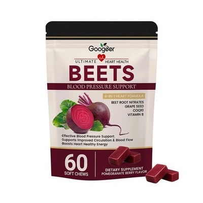 Beet Chews - Beetroot With Grape Seed Extract & CoQ10, Nitric Oxide Support US